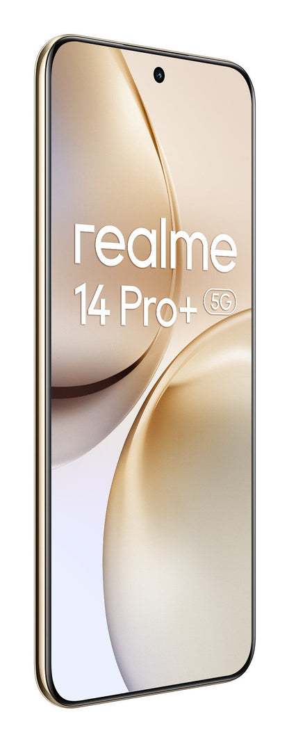 realme 14 Pro+ 5G 17,4 cm (6.83") Dubbla SIM-kort Android 15 USB Type-C 12 GB 512 GB 6000 mAh Pärlemorfärgad, Vit